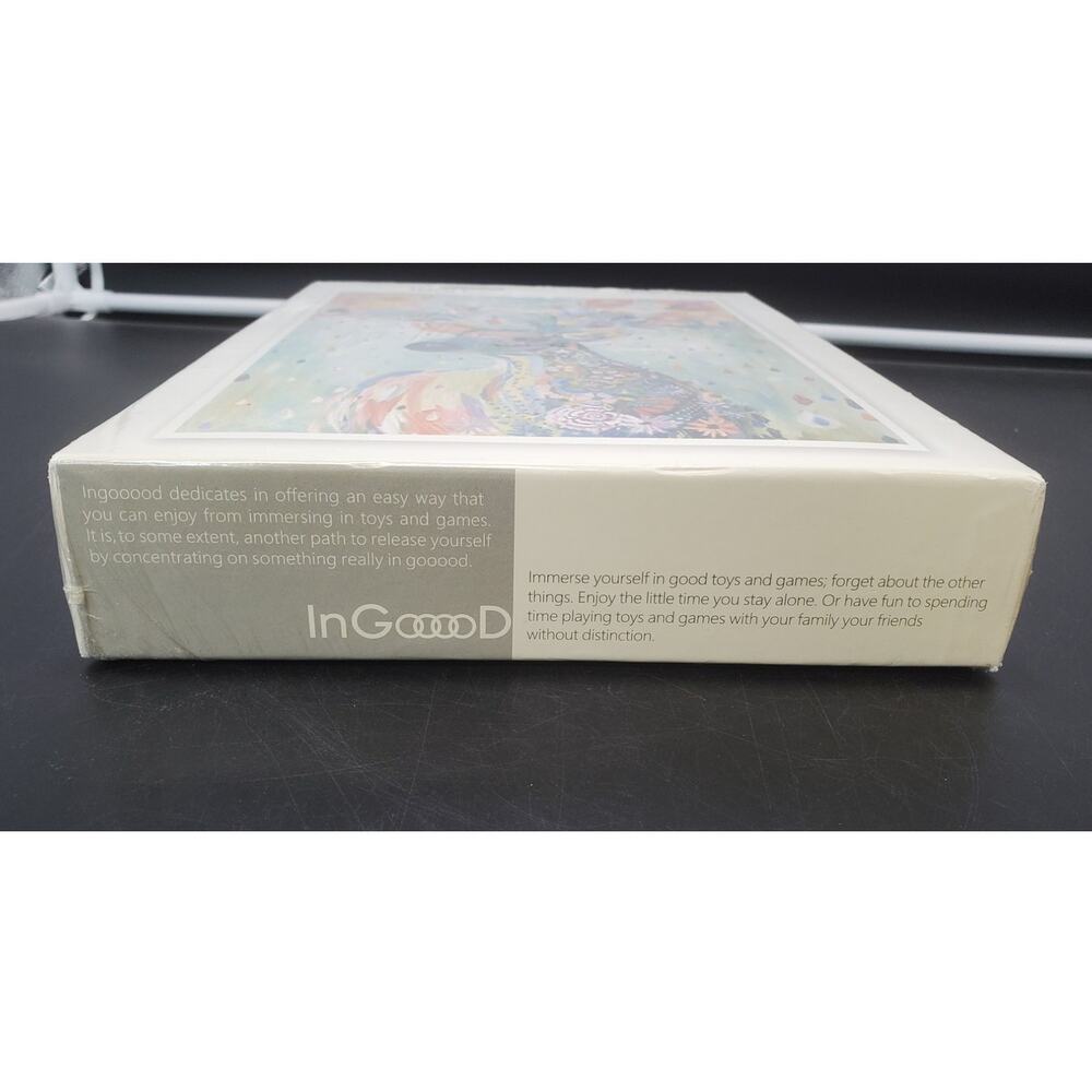 Ingooood Jigsaw Puzzle- Fantasy Series Flower Raindrop Colourful Deer **SEALED** - Picture 4 of 5